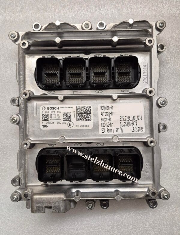 MAN Motorsteuergerät Bosch 0281021132, 51.25820-1052 , 51258201052  NEU