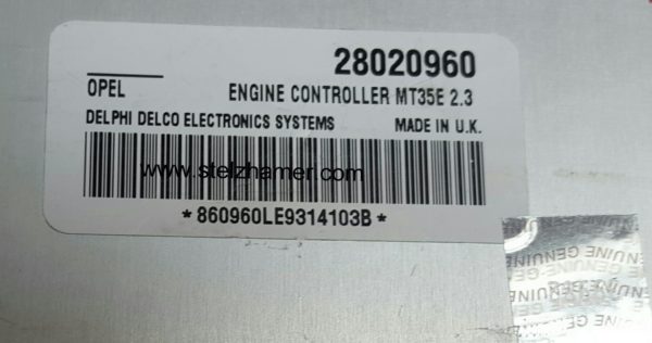 OPEL Motorsteuergerät Astra H Zafira B Vectra C Z16XEP Z16XE1 1232006 GM 28020960 , 95528995 zurückgesetzt – Bild 2