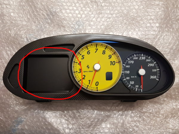 Ferrari F141 599 GTB DISPLAY für Tacho 224684 combi instrumento velocímetro carbon Speedometer cluster – Bild 2