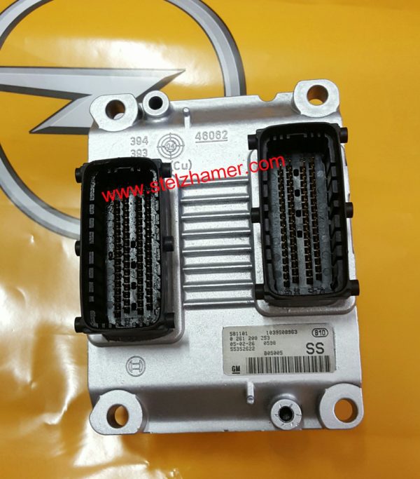 Opel Motorsteuergerät CORSA C Z12XEP 55352622 SS 0261208253 zurückgesetzt